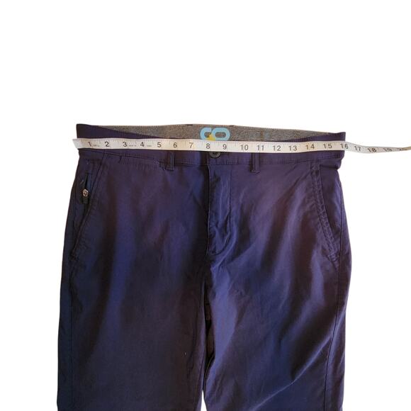 Copper & Oak Men's Performance Pants sz 32X32 Navy Blue, Straight Leg - Picture 9 of 12